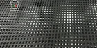 BLACK  PERFORATED Thin Soft Italian Lambskin Leather hides 4+sqf 0.6mm #C5098