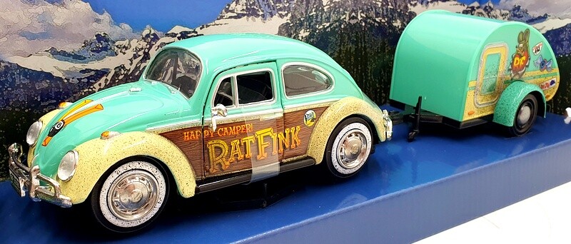 Auto World 1/24 Scale AW24017/06 Rat Fink Happy Camper 66 VW  