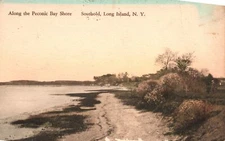 Along Peconic Bay Shore Southold Long Island New York Kramer's Vintage Postcard