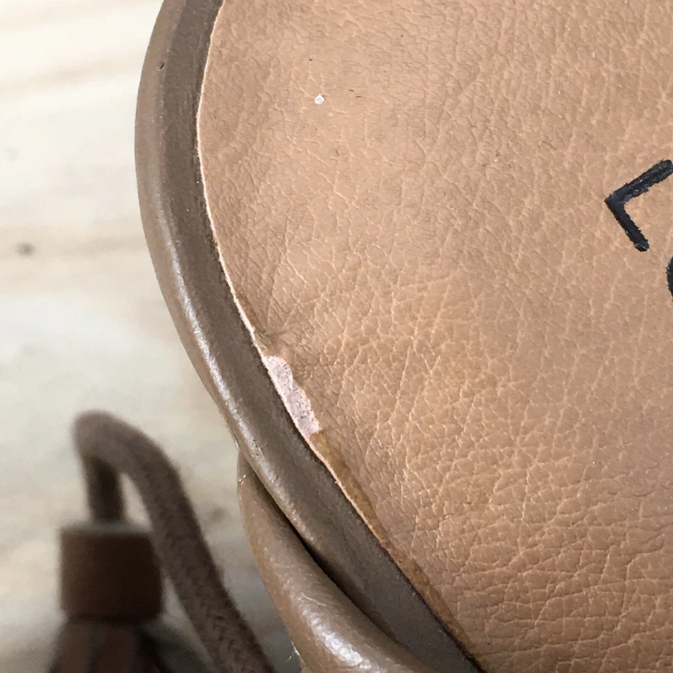 Sandalias Lucky Brand para mujer 9,5 M Riskee cuña perforada gladiador corbata marrón Foto 4 de 4