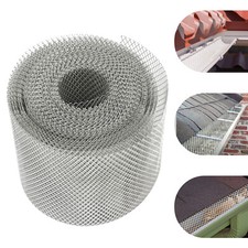 Aluminum Gutter Guard 6Inch Wide 50Ft Length Cover Mesh Leaf Debris Protection