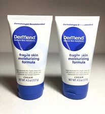 2 Dermend Fragile Skin Moisturizing Formula Cream 4.5 Oz. (SEALED)