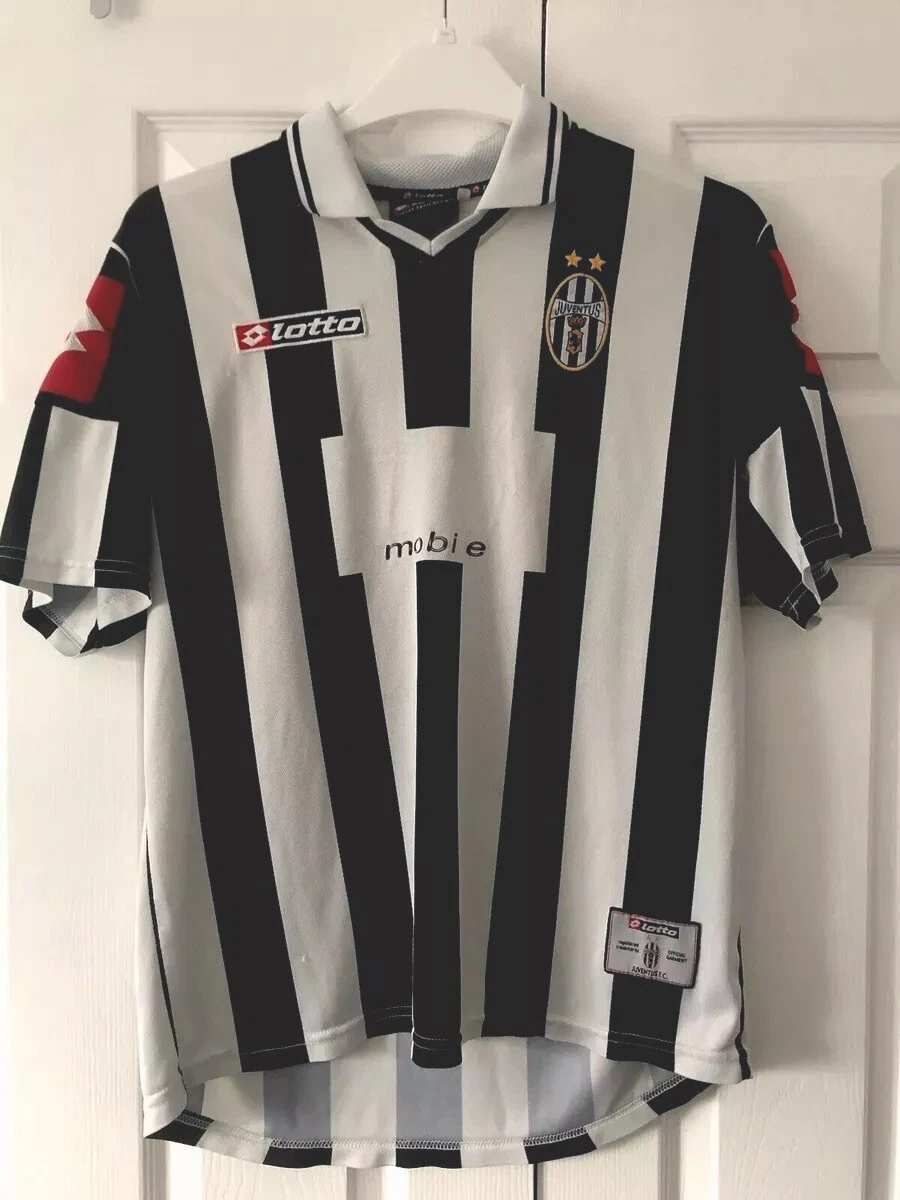 Maillot Juventus Domicile 2001-2002 - Lotto, Trezeguet #17, Taille XL - Original Vintage