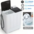 Portable Washer 30lbs Twin Tub Washer Dryer Combo Semi-Automatic Washing machine