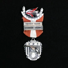 Boeing Employees Rifle & Pistol Club Medal Pin Monthly Match 2nd Place Aviation