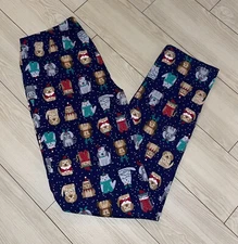 Family PJs Macys Womens Lounge Sleep Pajama Pants Bah Humbug Dog XS XSmall Blue