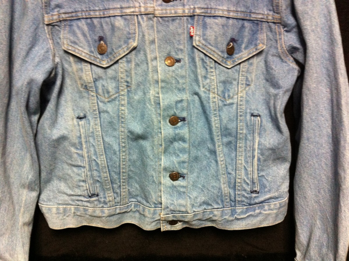 Vintage 1980s LEVIS 70506 Acid Wash 46 R Denim Jacket w Vintage 1980s LEVIS 70506 Acid Wash 46 R Denim Jacket w
