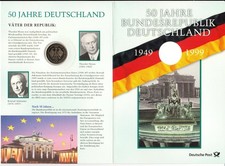 Commemorative sheet 50 years of the Federal Republic of Germany - 2 D-Mark - 1994 (NUM 09)