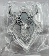 2025 Korean Deer Stacker 2 oz Silver Medal in Capsule Geometric Series Sealed