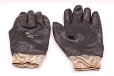 Edmont Neox 9-908 Neoprene Gloves L-XL Lined Safety Cuff Flexible Made in USA