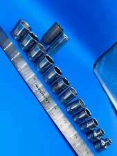 S-K Tools Socket Set 3/8” Drive Mixed Set 14 Pieces 6 Point USA T-9-30