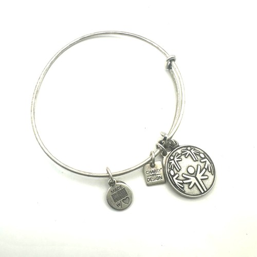 Alex and Ani +Energy Special Olympics silver tone charity charm bracelet - Picture 3 of 8