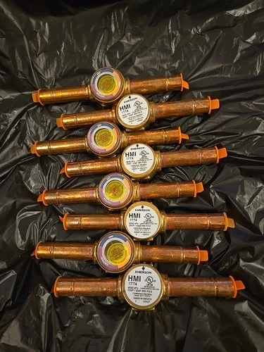 Lot Of 8 Emerson Hermetic Moisture Indicator HMI1-1TT4 Sight Glass Color Changin
