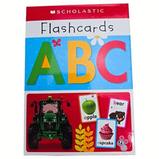 Scholastic ABC Flashcards Early Learners Alphabet Cards Multicolor Toddler New