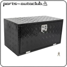 Aluminum Storage Tool Box 36"x18"x18" w/2x Chain for Truck Garage home office