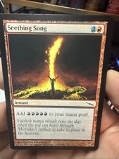 Seething Song Mirrodin Misprint Blue Song Mtg