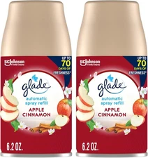 Glade Automatic Spray Refill, Apple Cinnamon, Scented Air Freshener for Home and