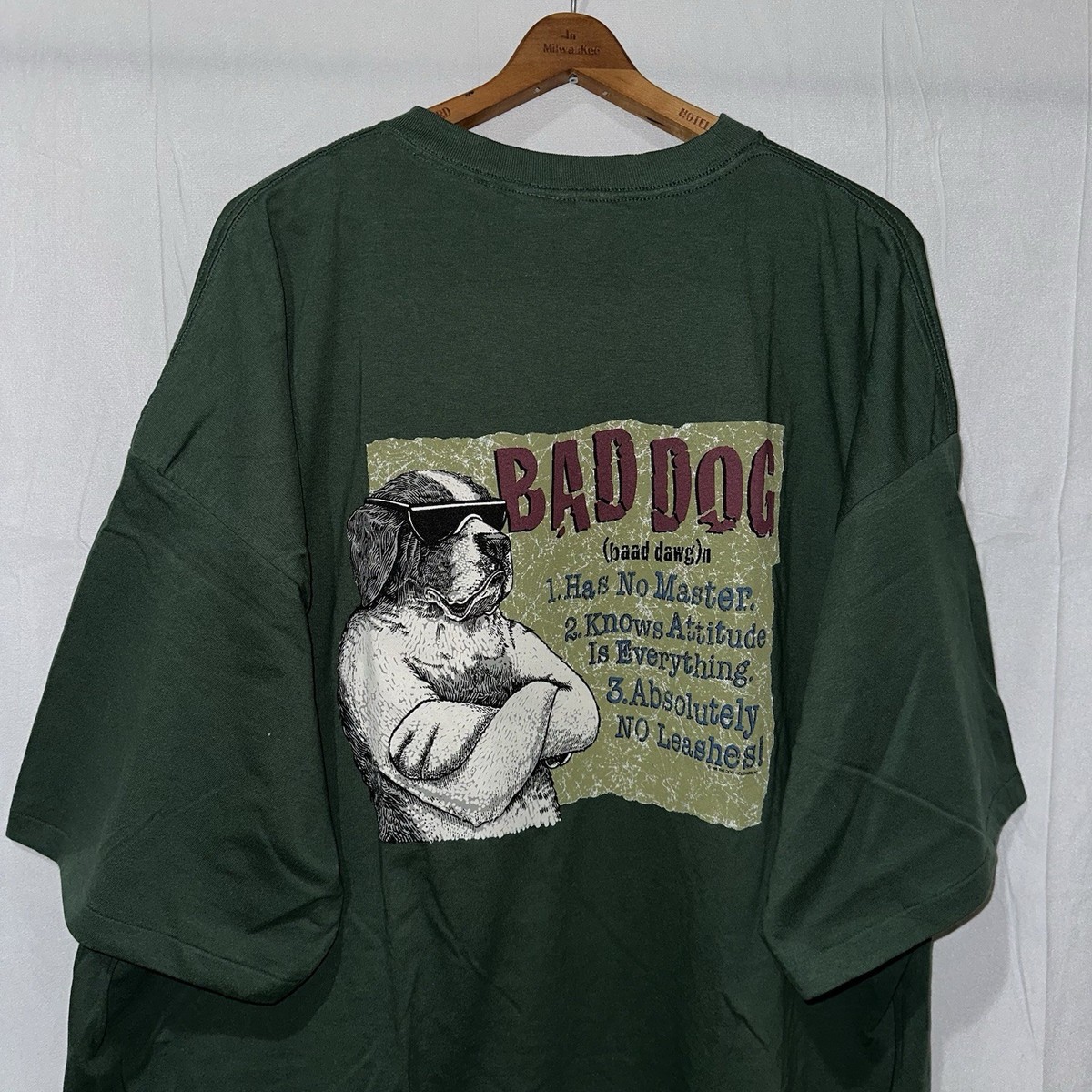 LYFT】 DOG GRAPHIC VINTAGE BIG T-SHIRT LYFT】 DOG GRAPHIC VINTAGE