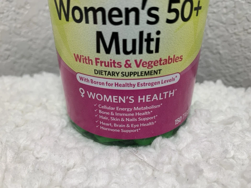 Mujer 50 Plus Multivitamínico 150 Comprimidos Inmuno Hueso Corazón Cerebro Apoyo Energético Foto 3 de 4