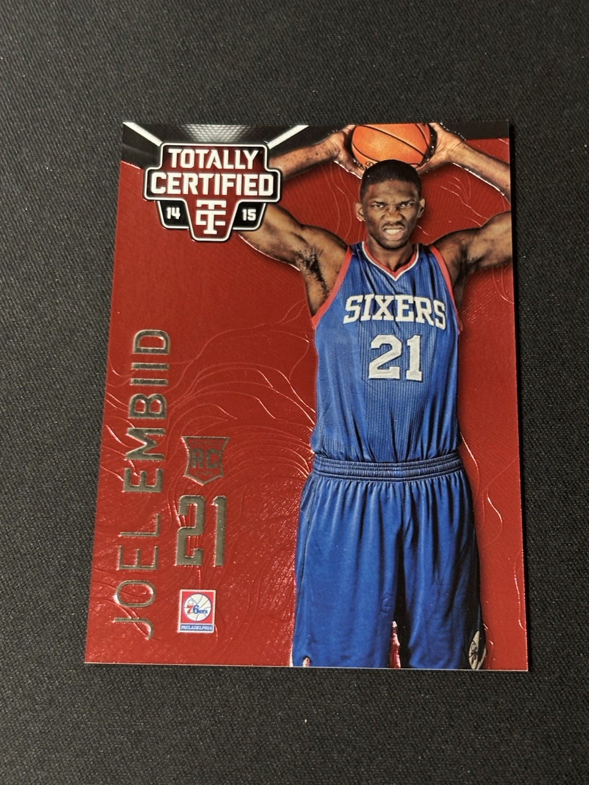 2014-15 Totally Certified Platinum Red #143 Joel Embiid Rookie  /279 76ers RC