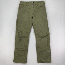 Arc'teryx Cronin Pants Mens 32x30 Green Double Knee Cotton Workwear Straight Leg