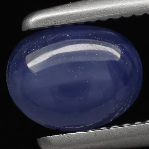 0.75ct t.w 5.8x4.5mm Oval Cabochon Natural Unheated Bluish Purple Sapphire, Burm