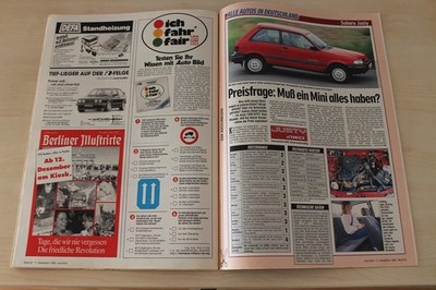 Auto Bild 50/1989 Subaru Justy 1200 ECVT 4WD mit 67PS im TEST auf 2 Seiten