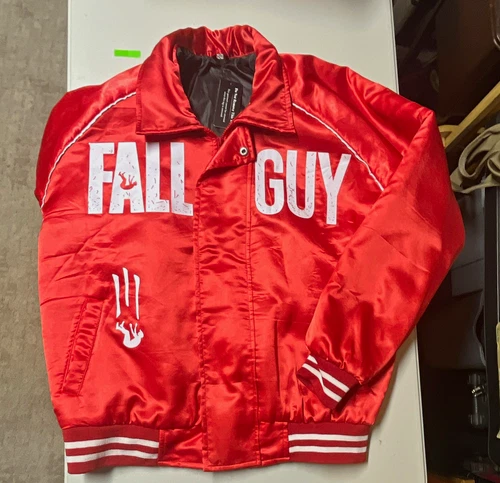 Ryan Gosling The Fall Guy Men's 2XL Red Satin Bomber Jacket New with tags - product listing photo