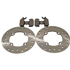 2004 2005 Bombardier Outlander 330 2X4 Front Brakes Brake Rotors And Brake Pads