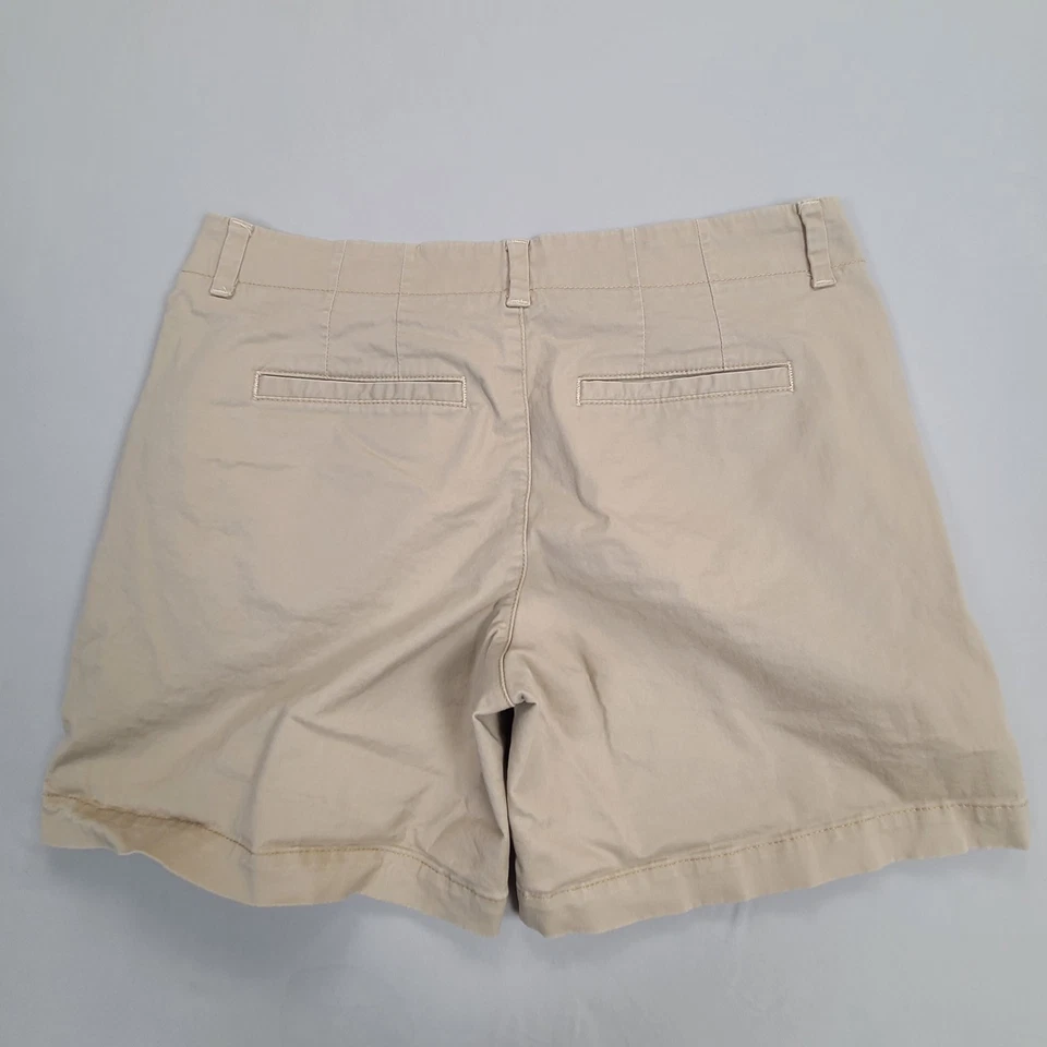 Pantalones Cortos Lee Para Mujer 10 Beige Calce Medio Chino Informal Cómodo Elástico Foto 2 de 4