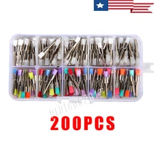 200Pcs Dental Lab Nylon Materials Closure Small Prophylaxis Brushes For Dentists