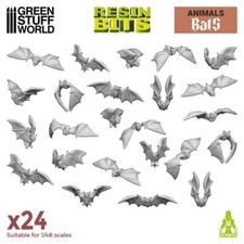 3D printed set - Bats - Resin Sigmar Decor Modelling Wargames halloween
