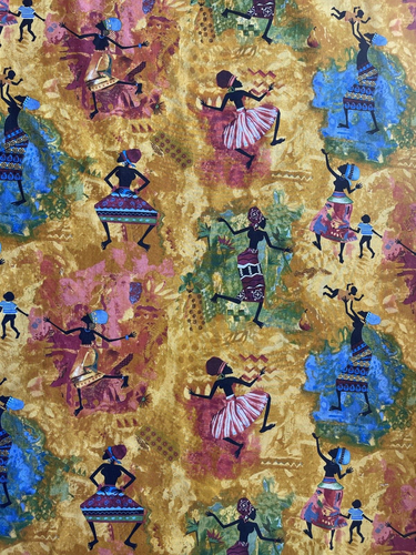 BTHY JULIA CAIRNS Fabric Tribal African Women Cotton Children Ethnic Cranston - Picture 3 of 6