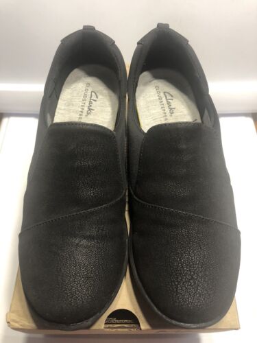 Clarks Cloudsteppers Sillian Paz Mocasines Mujer 8 M Negro Zapatos Sin Cordones - Imagen 2 de 6