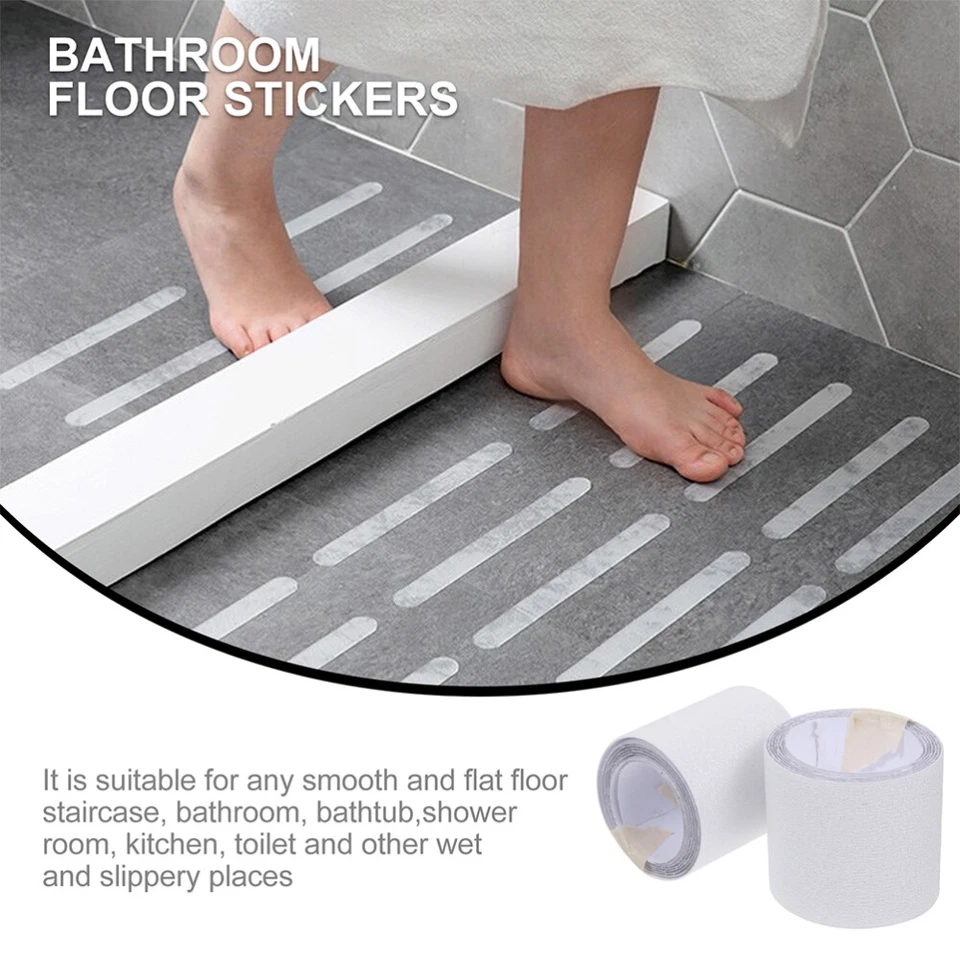 1 Roll Rubber Traction Tapes Clear Stair Treads Transparent Grip Tape for Stairs - Image 3 of 4