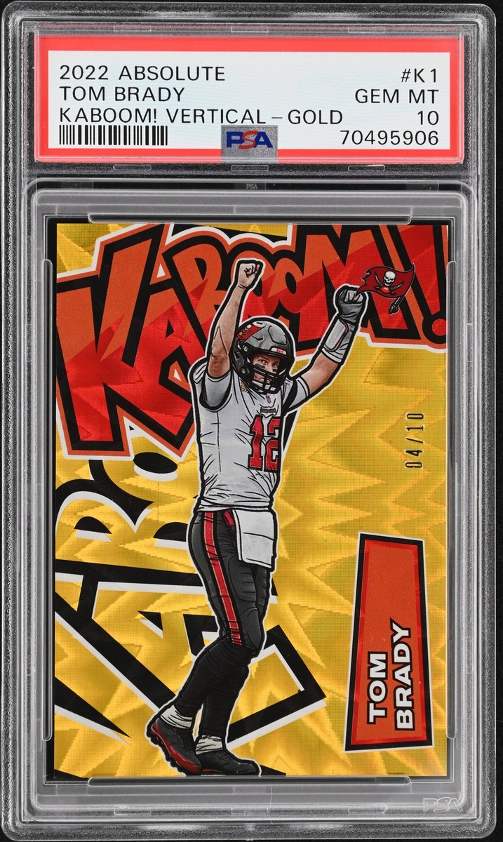 2022 PANINI ABSOLUTE KABOOM! VERTICAL GOLD #K1 TOM BRADY 4