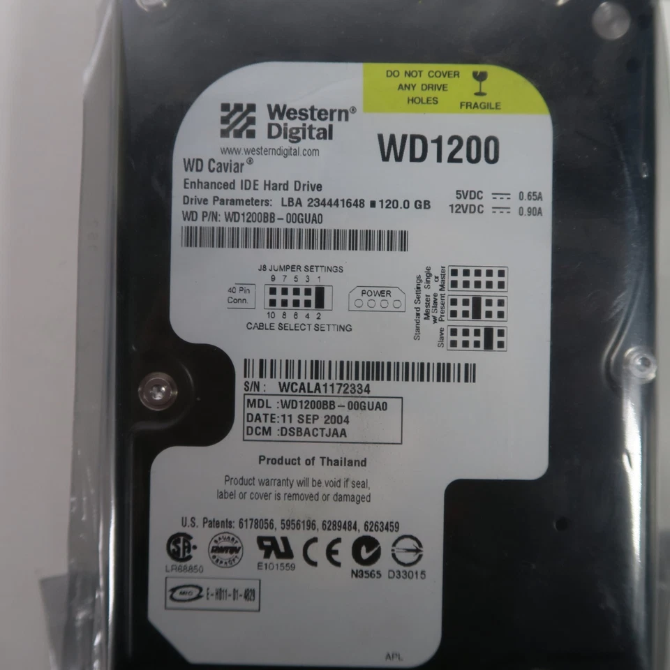Western Digital WD2500 JD-00hBBO, DCM DSBACTJAH, 250 GB SATA 3.5 Hard Drive NEW! - Image 4 of 4