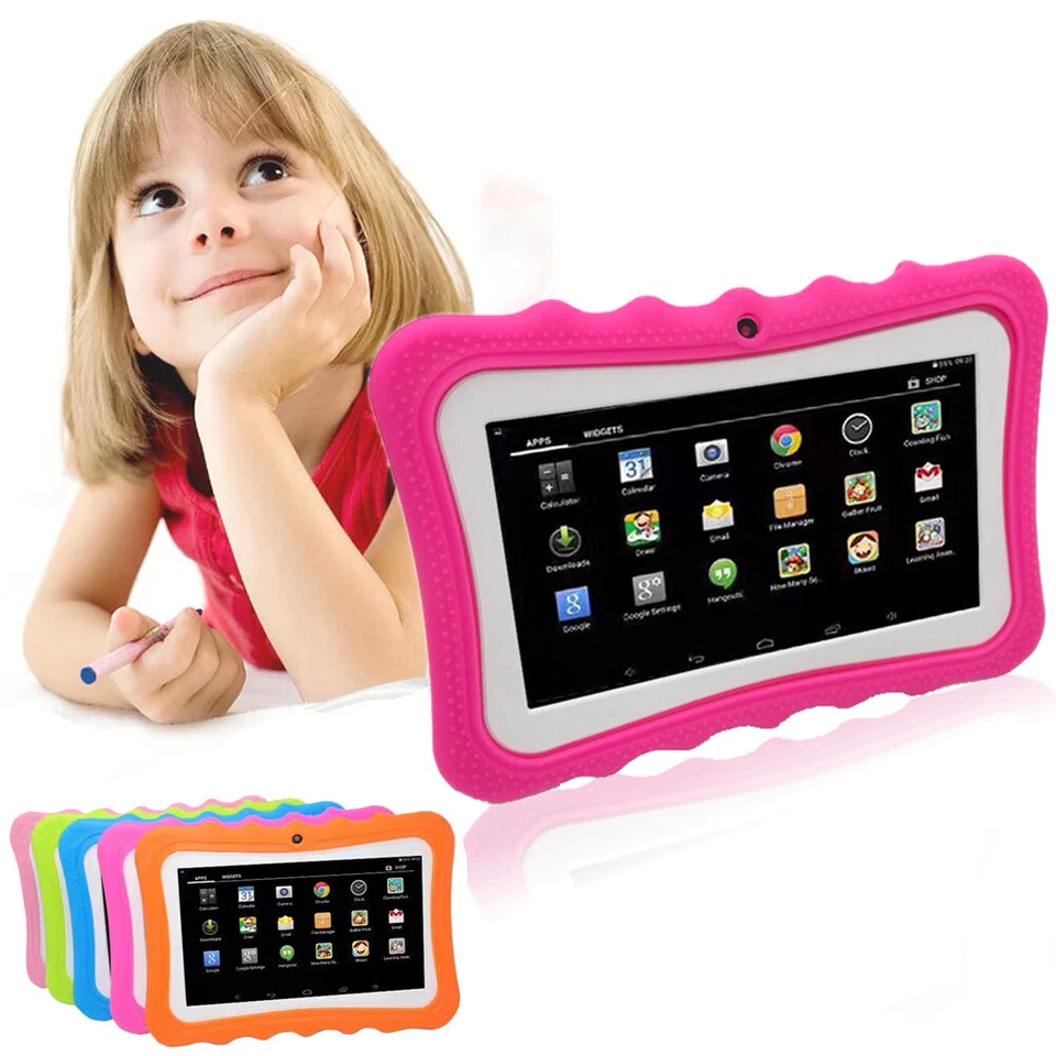 7inch Android Kids Tablets Quad Core WiFi Bluetooth Educational Software Tablets - Image 3 of 4