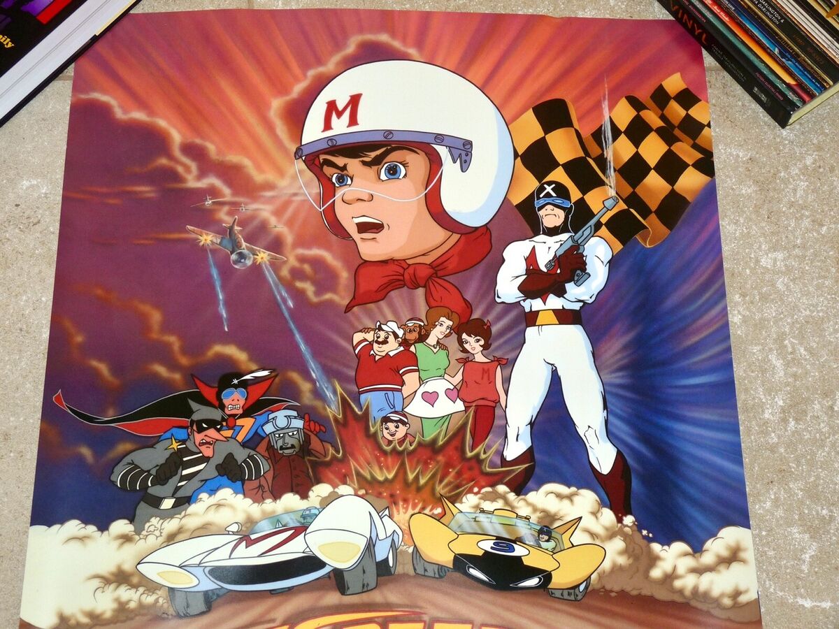 Speed Racer Retro Vintage Pop Art Comic Book Japanese Manga Wall Art