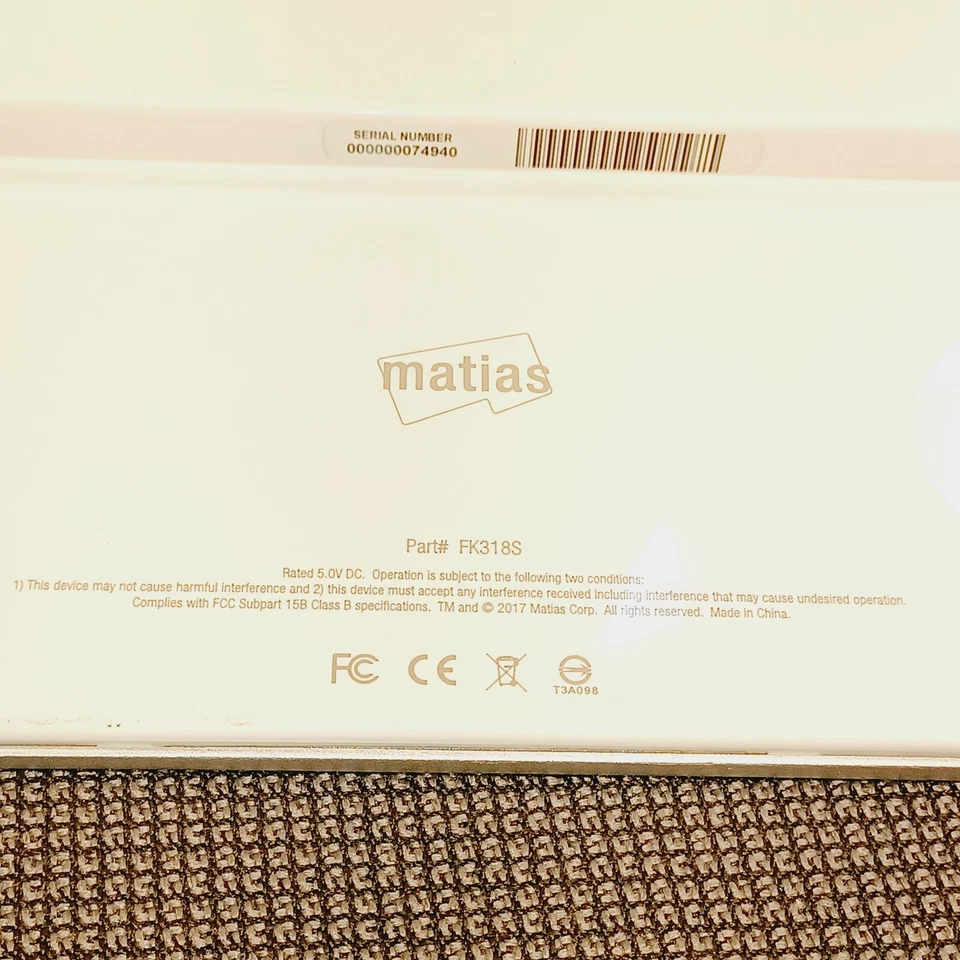 Matias FK318S Wired Aluminum Keyboard for iMac (Silver) - Tested Works - Image 4 of 4