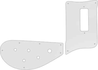 WD Custom Pickguard For Rickenbacker 4003 Bass #22 Translucent Milk White