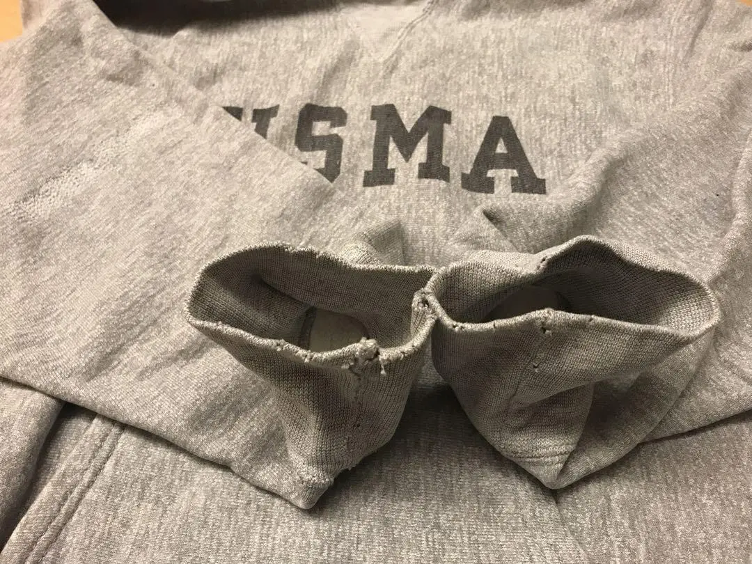 80's Vintage Champion USMA Reverse Weave Sweat Parka Gray Hoodie Large V  Stitch