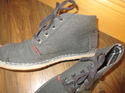 BOBS CANVAS CHUKKAS CASUAL SHOES NICE GRAY Lace Up MEN'S 8