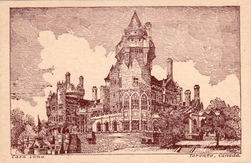 "CASA LOMA" TORONTO ONTARIO CANADA - OLD POSTCARD #02