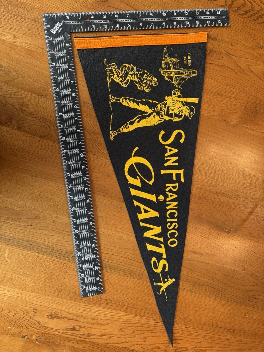 Fanion Vintage Des San Francisco Giants Des Années 60 - Taille 12x30, Authentique