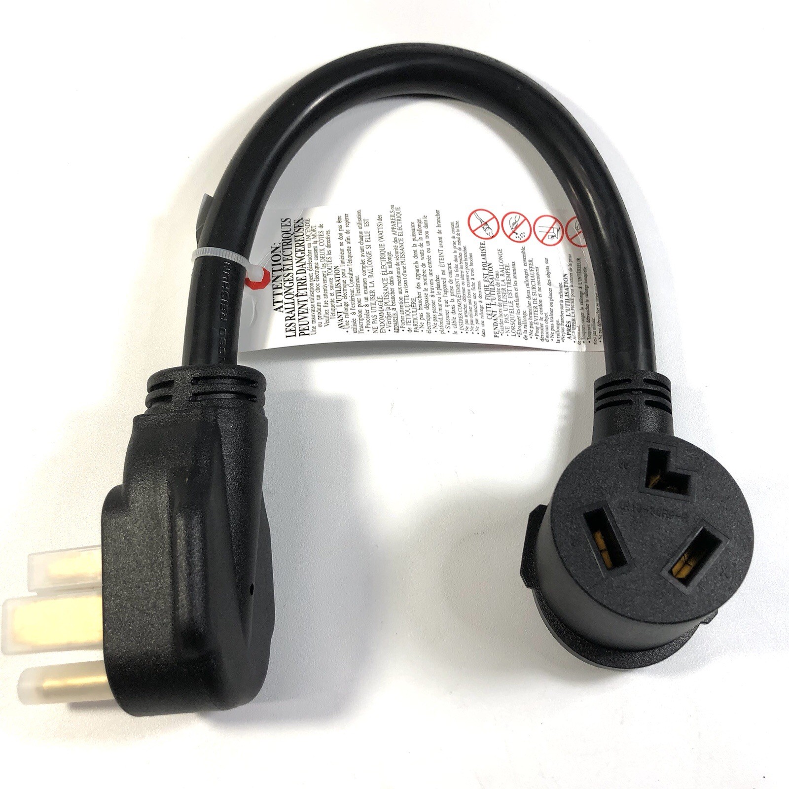 Dryer Adapter Plug Cord 4 Prong to 3 Prong NEMA 14-30P Male to 10-30R Female