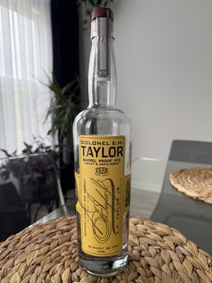 E.H. Taylor Barrel Proof Rye EMPTY Unrised Bottle RARE Kentucky Bourbon 750ml