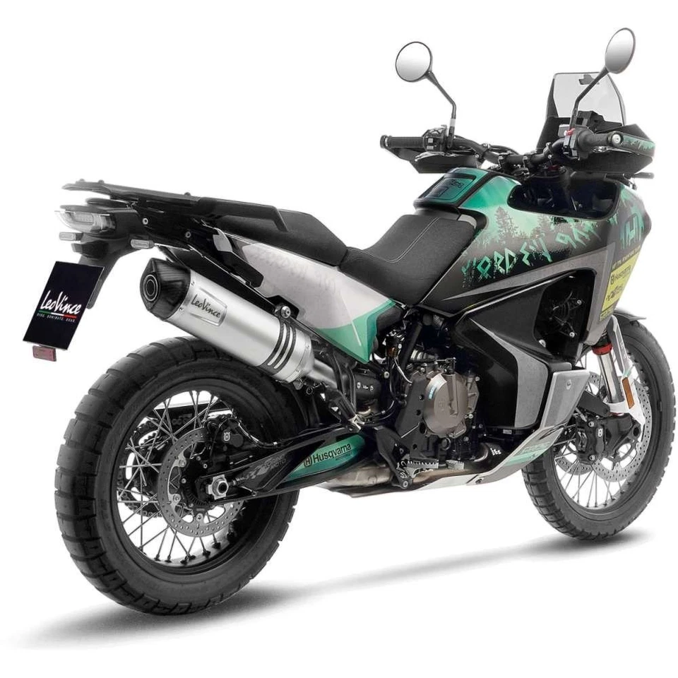 14414E - Silencieux Échappement LeoVince LV ONE EVO Inox CF MOTO 800 MT (22-23)