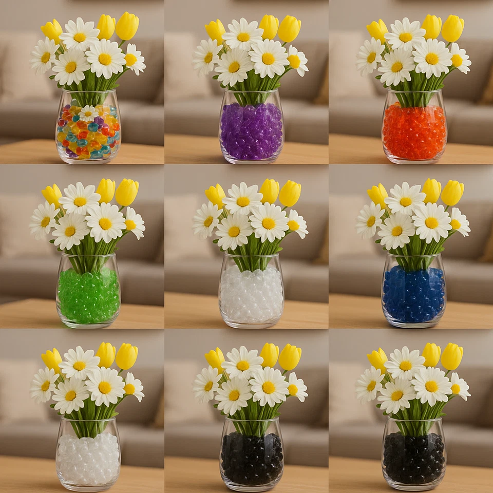 HIGH SECURITY STANDARD Wasserperlen 1 L Hydroperlen Granulat künstliche Blumenerde Dekokugel Aqualin