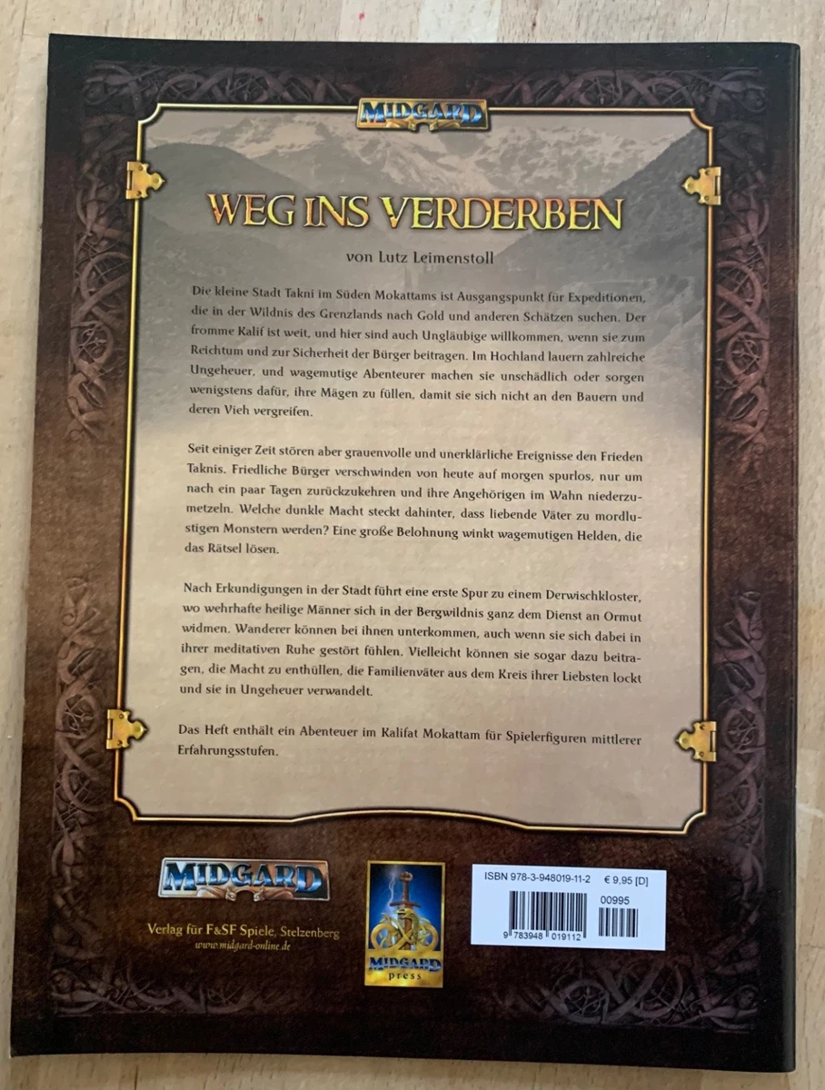 MIDGARD Weg ins Verderben (Abenteuer in Mokkatam)